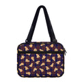 Golden Retriever Tartan Pattern Print Double Strap Bible Bag
