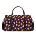 Golden Retriever Tartan Pattern Print Duffel Bag