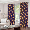 Golden Retriever Tartan Pattern Print Grommet Curtains