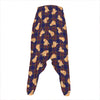 Golden Retriever Tartan Pattern Print Hammer Pants