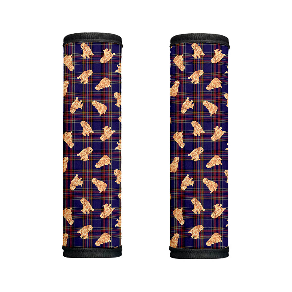 Golden Retriever Tartan Pattern Print Handle Covers