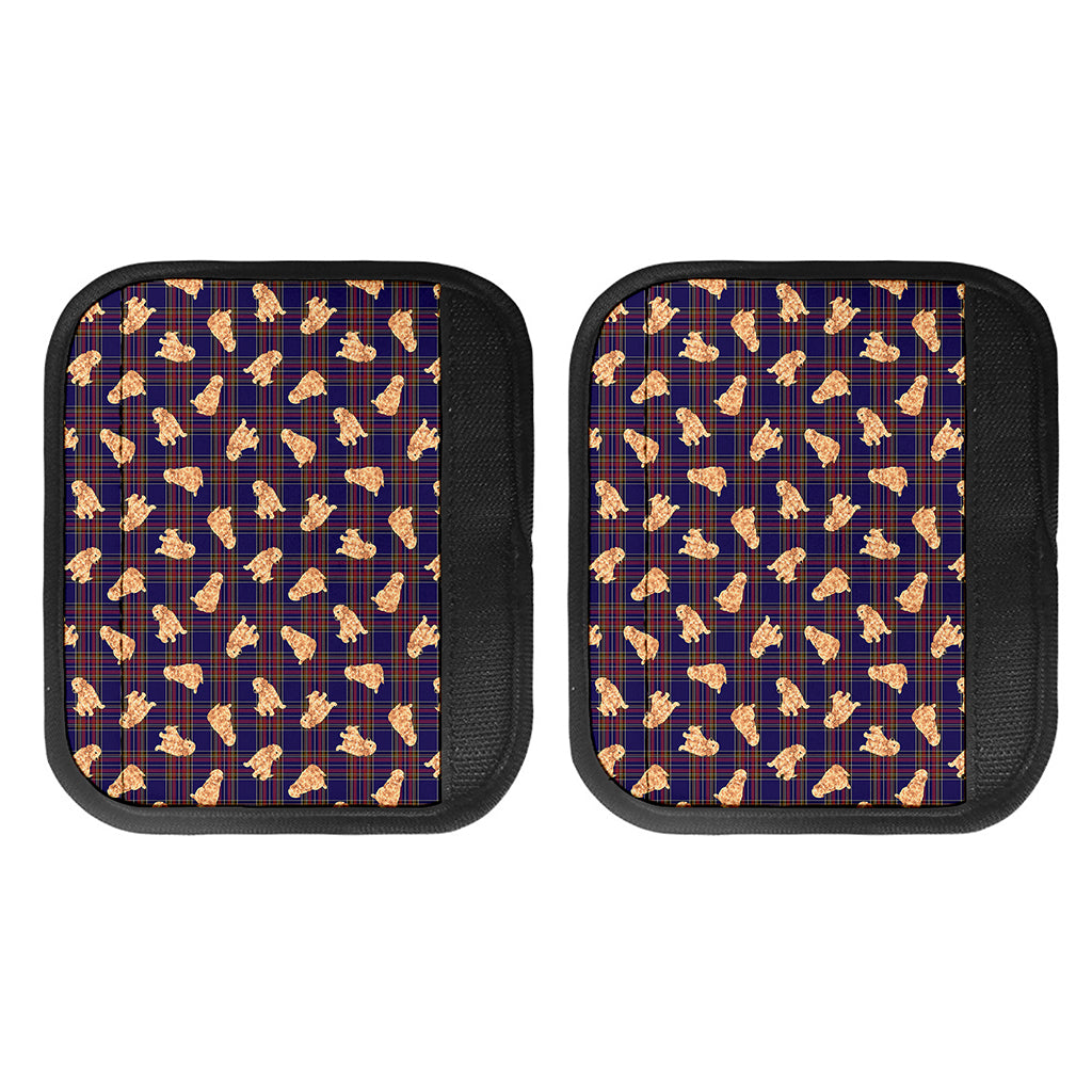 Golden Retriever Tartan Pattern Print Handle Covers