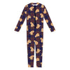 Golden Retriever Tartan Pattern Print Jumpsuit