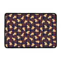 Golden Retriever Tartan Pattern Print Kitchen Mat