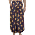 Golden Retriever Tartan Pattern Print Lantern Pants