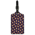 Golden Retriever Tartan Pattern Print Luggage Tag