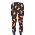 Golden Retriever Tartan Pattern Print Men's Leggings
