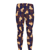 Golden Retriever Tartan Pattern Print Men's leggings