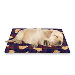 Golden Retriever Tartan Pattern Print Pet Cooling Mat Cover