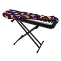 Golden Retriever Tartan Pattern Print Piano Keyboard Cover