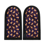 Golden Retriever Tartan Pattern Print Skillet Handle Cover