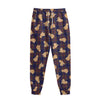 Golden Retriever Tartan Pattern Print Sweatpants