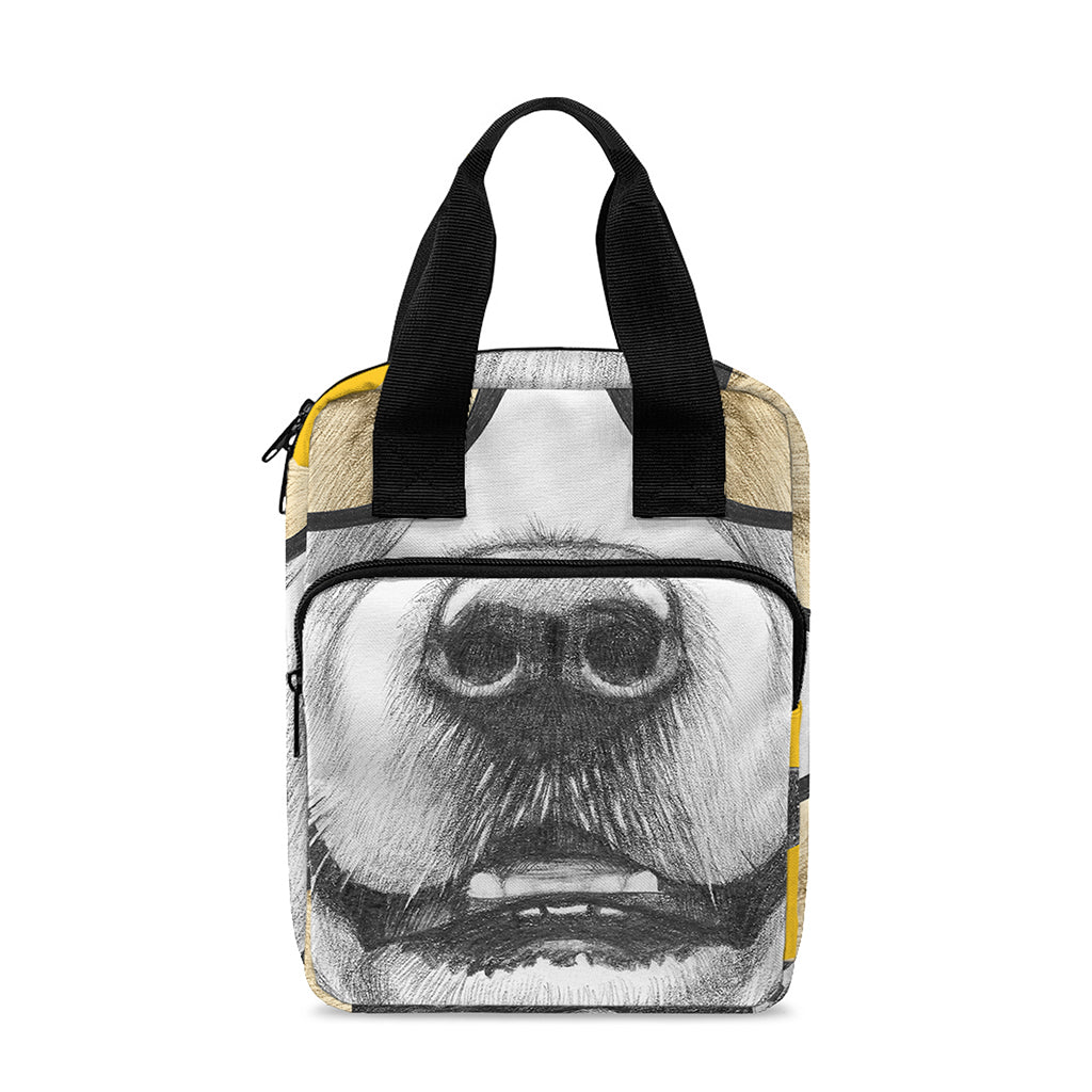 Golden Retriever With Glasses Print Bible Tote Bag