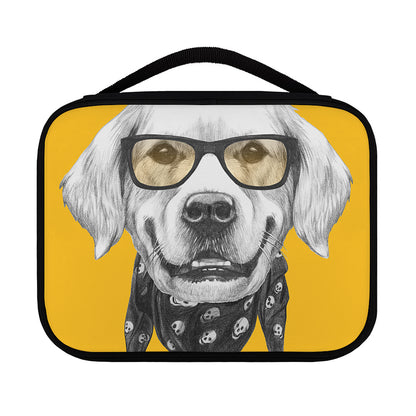 Golden Retriever With Glasses Print Classic Bible Case