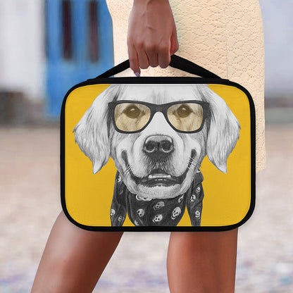 Golden Retriever With Glasses Print Classic Bible Case
