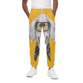 Golden Retriever With Glasses Print Cotton Sweatpants