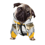 Golden Retriever With Glasses Print Dog Zip Up Hoodie