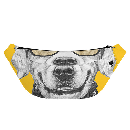 Golden Retriever With Glasses Print Fanny Pack