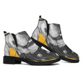Golden Retriever With Glasses Print Flat Ankle Boots