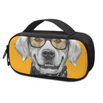 Golden Retriever With Glasses Print Insulin Cooler Travel Case