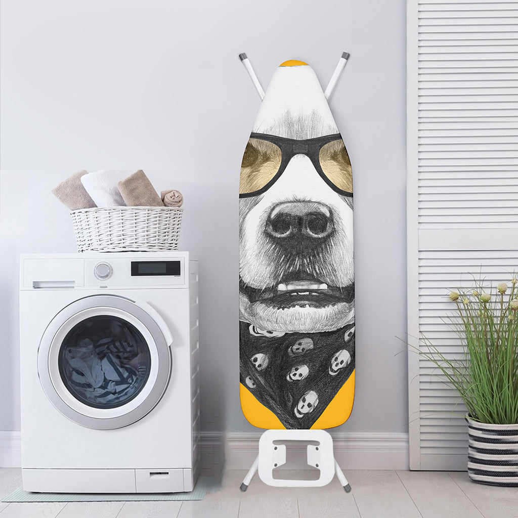 Golden Retriever With Glasses Print Ironing Board Cover