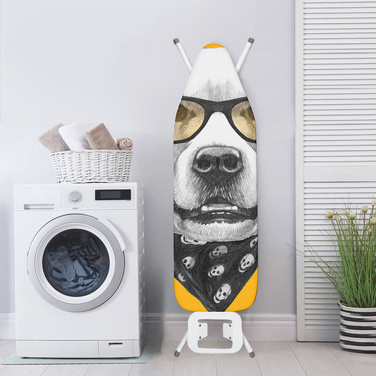 Golden Retriever With Glasses Print Ironing Board Cover
