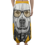 Golden Retriever With Glasses Print Lantern Pants