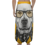 Golden Retriever With Glasses Print Lantern Pants