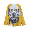 Golden Retriever With Glasses Print Long Sleeve Short Coat