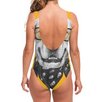 Golden Retriever With Glasses Print One Piece Swimsuit