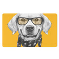 Golden Retriever With Glasses Print Polyester Doormat