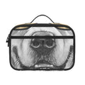 Golden Retriever With Glasses Print Portable Lunch Bag