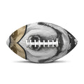 Golden Retriever With Glasses Print Rugby Ball