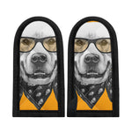 Golden Retriever With Glasses Print Skillet Handle Cover