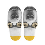 Golden Retriever With Glasses Print Slippers