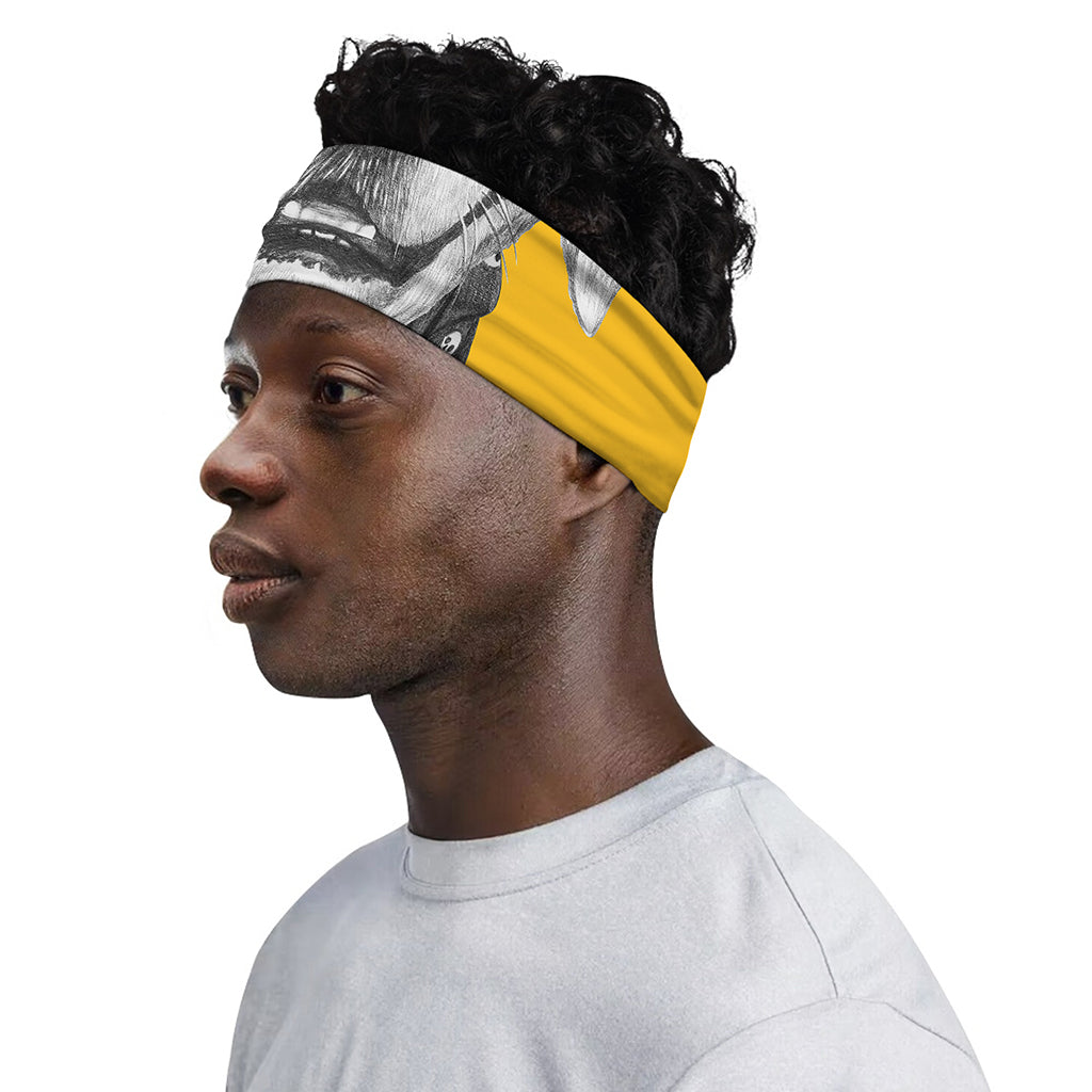 Golden Retriever With Glasses Print Sports Headband