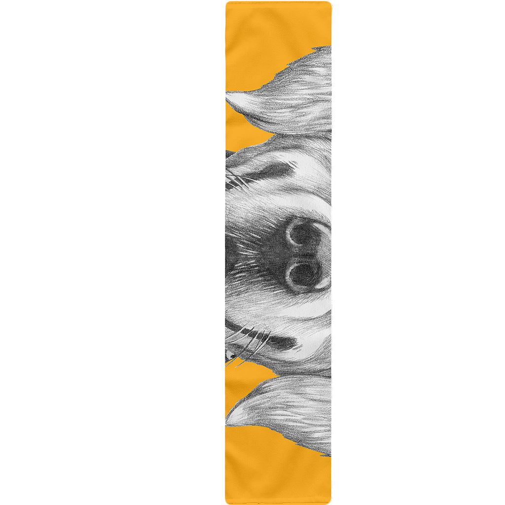 Golden Retriever With Glasses Print Table Runner