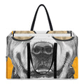 Golden Retriever With Glasses Print Utility Tote Bag