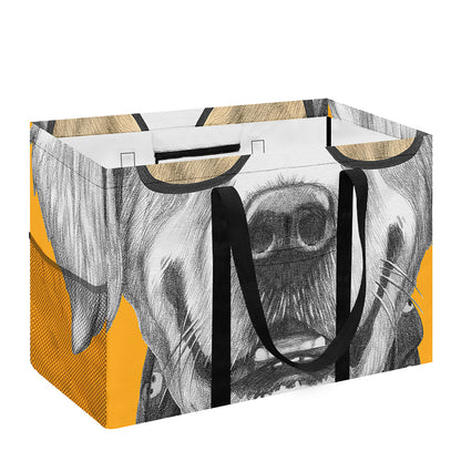 Golden Retriever With Glasses Print Utility Tote Bag