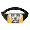 Golden Retriever With Glasses Print Waist Bag