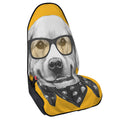 Golden Retriever With Glasses Print Waterproof Car Seat Cover