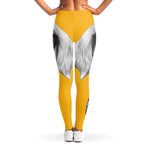 Golden Retriever With Glasses Print Women's Leggings