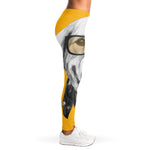 Golden Retriever With Glasses Print Women's Leggings