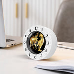 Golden Rooster Print Alarm Clock