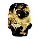 Golden Rooster Print Baby Seat Cover