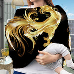Golden Rooster Print Baby Seat Cover