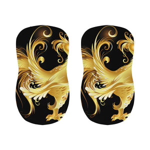 Golden Rooster Print Bar Stool Covers