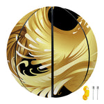Golden Rooster Print Basketball