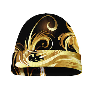 Golden Rooster Print Beanie