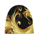 Golden Rooster Print Beanie